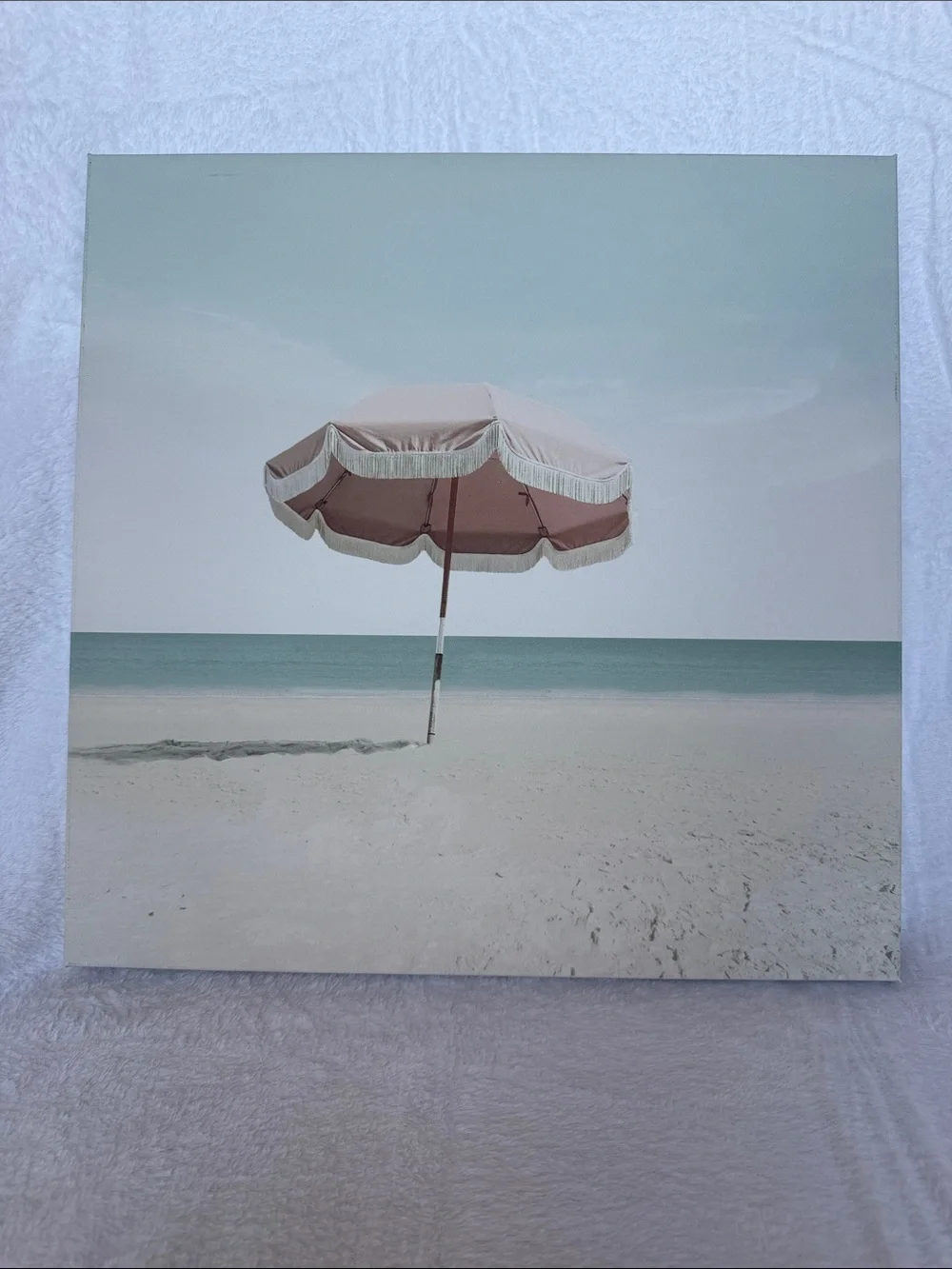 Pink Umbrella Canvas Picture